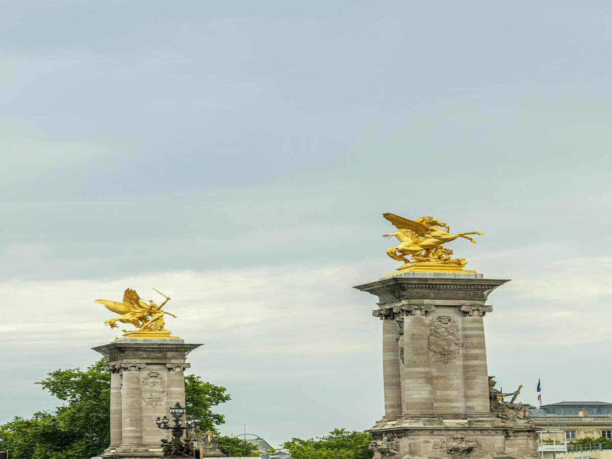 View of Pont Alexander in Paris 